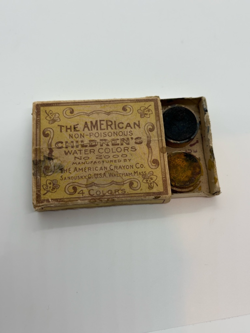 RARE Antique early 1900s Non-Toxic Children’s water colour set